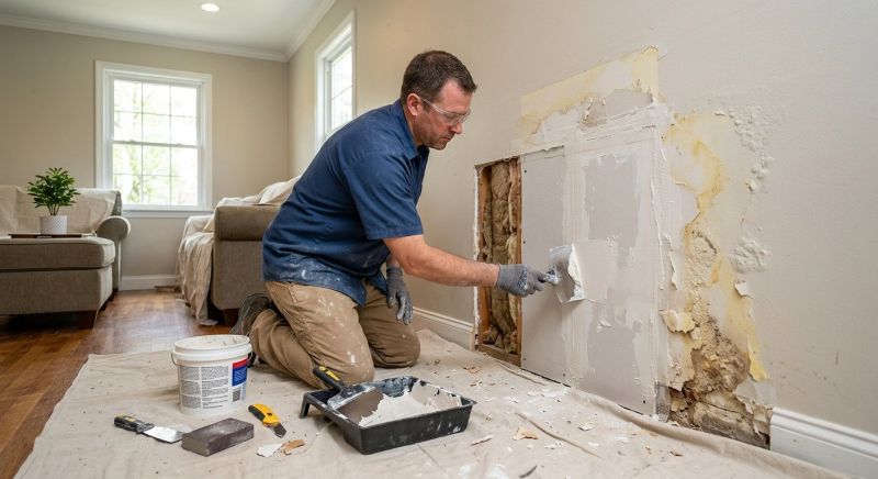 Basement Drywall Repair in Kansas City, KS